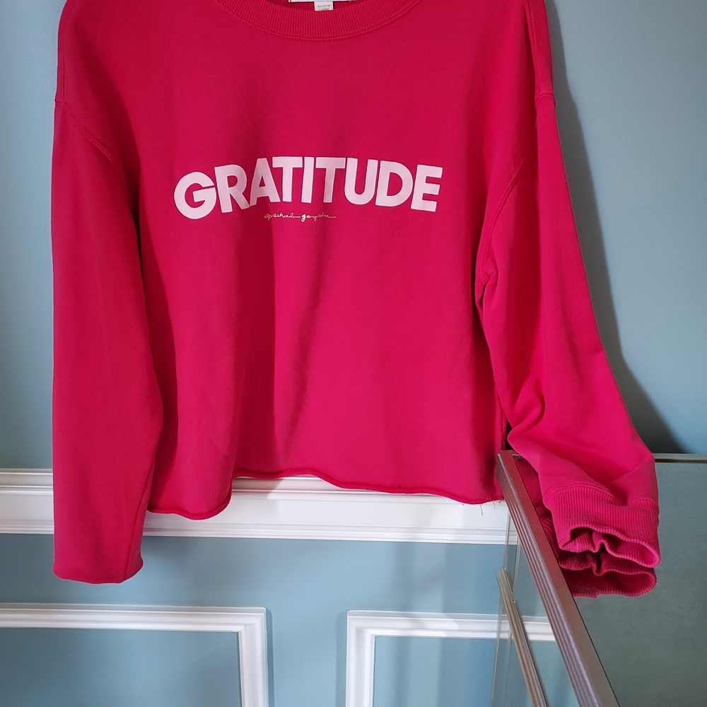 Spiritual Gangster Pink Gratitude Sweater